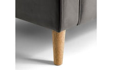 Load image into Gallery viewer, Hayward Armchair in grey velvet fabric