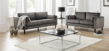 Load image into Gallery viewer, Hayward 3 Seater Sofa in grey velvet fabric